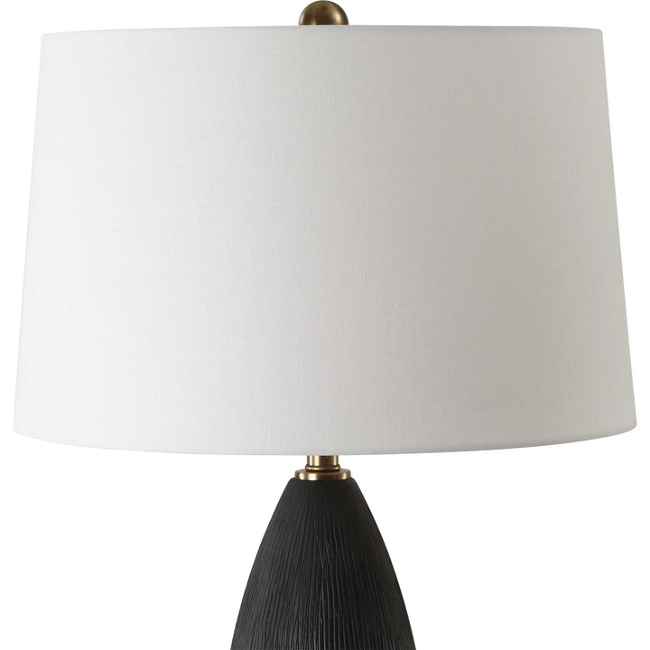 American Home Furniture Uttermost Jett Black Table Lamp