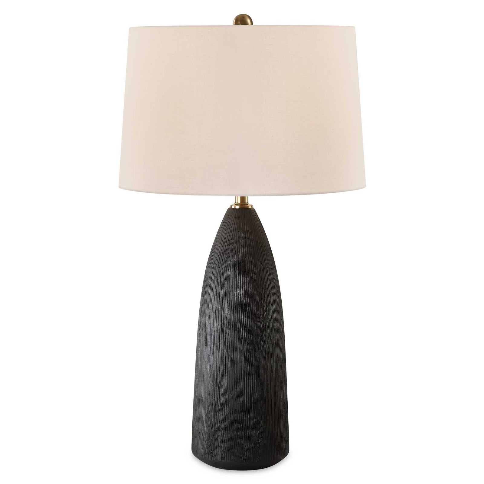 American Home Furniture Uttermost Jett Black Table Lamp