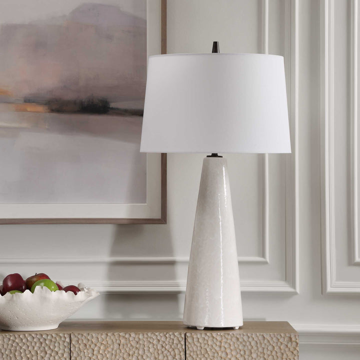 American Home Furniture Uttermost Loire Ivory Glaze Table Lamp
