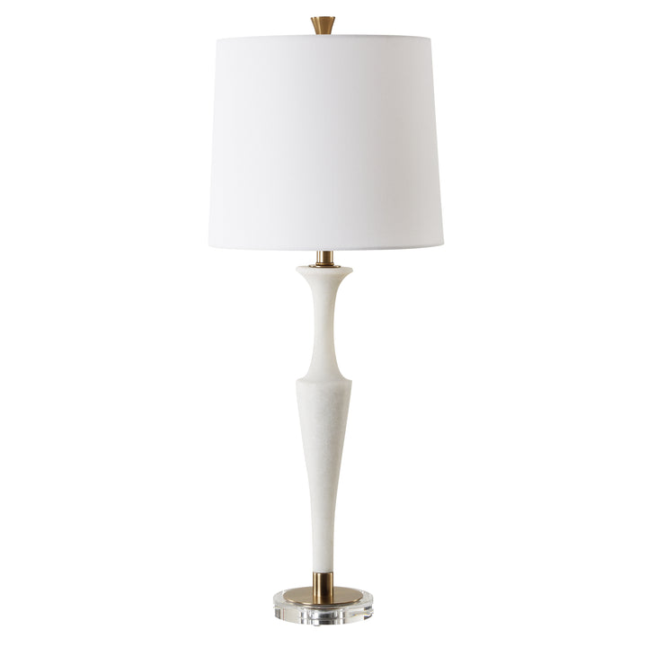 American Home Furniture | Uttermost - Colette White Stone Table Lamp