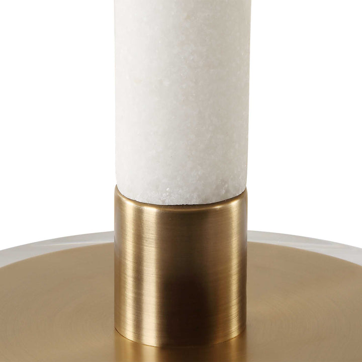 American Home Furniture Uttermost Colette White Stone Table Lamp