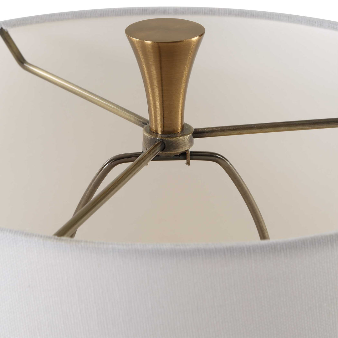 American Home Furniture Uttermost Colette White Stone Table Lamp