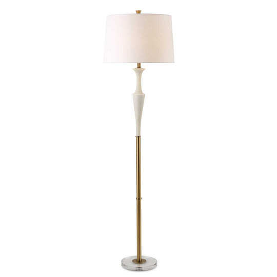 American Home Furniture Uttermost Colette White Stone Floor Lamp
