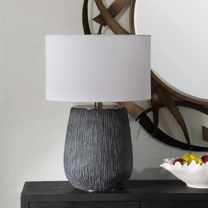 American Home Furniture Uttermost Americana Aged Black Table Lamp