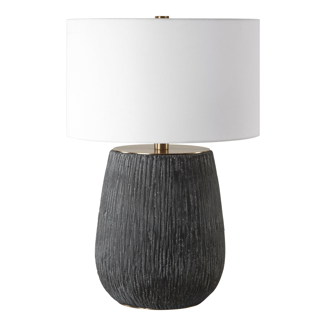 American Home Furniture | Uttermost - Americana Aged Black Table Lamp