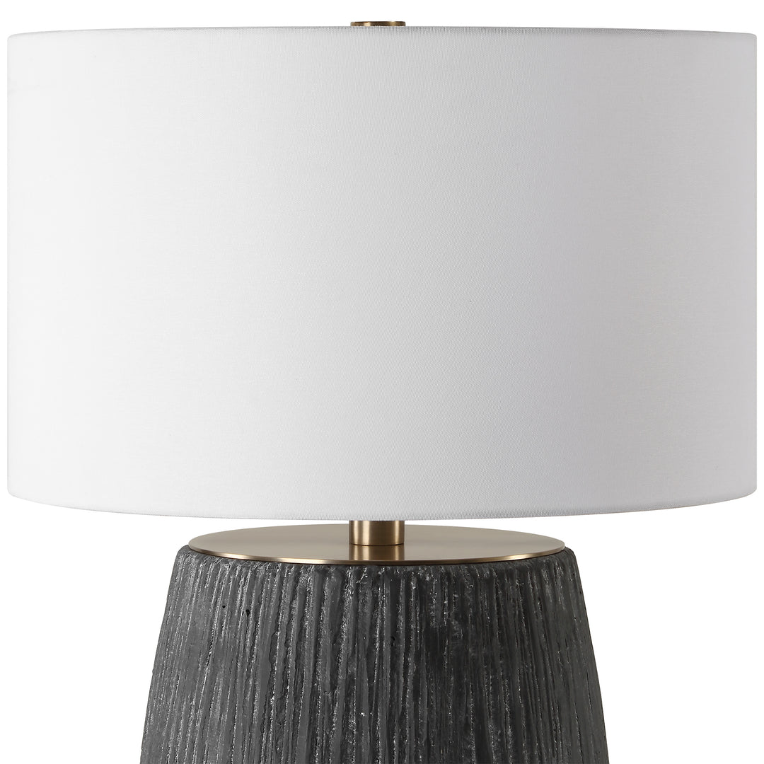 American Home Furniture | Uttermost - Americana Aged Black Table Lamp