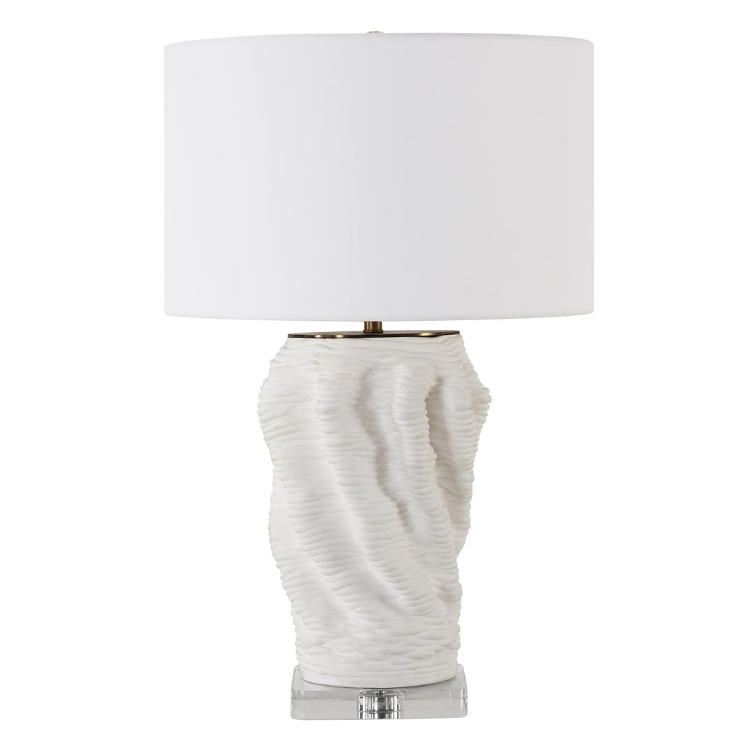 American Home Furniture | Uttermost - Stratified White Table Lamp