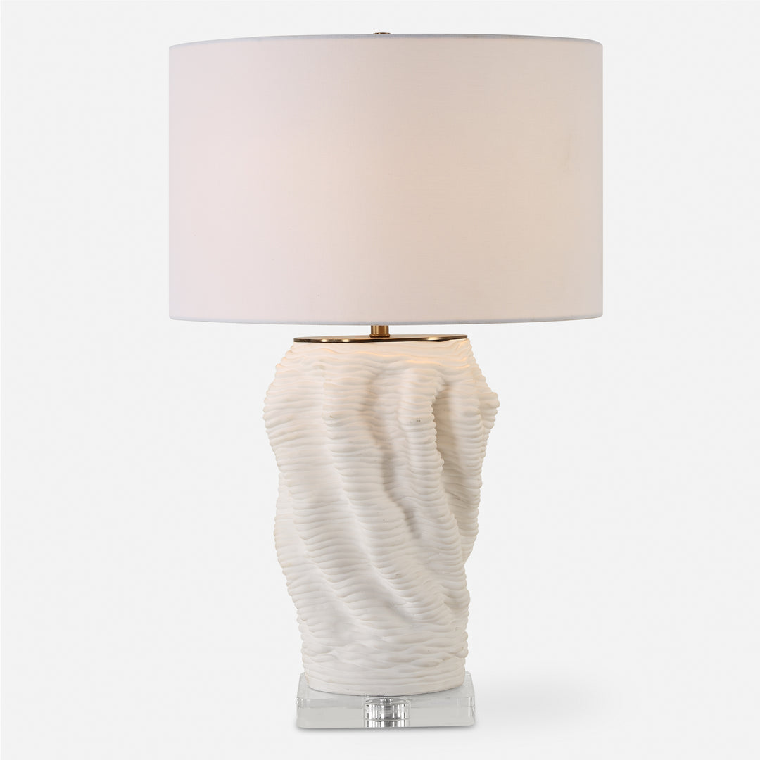 American Home Furniture | Uttermost - Stratified White Table Lamp