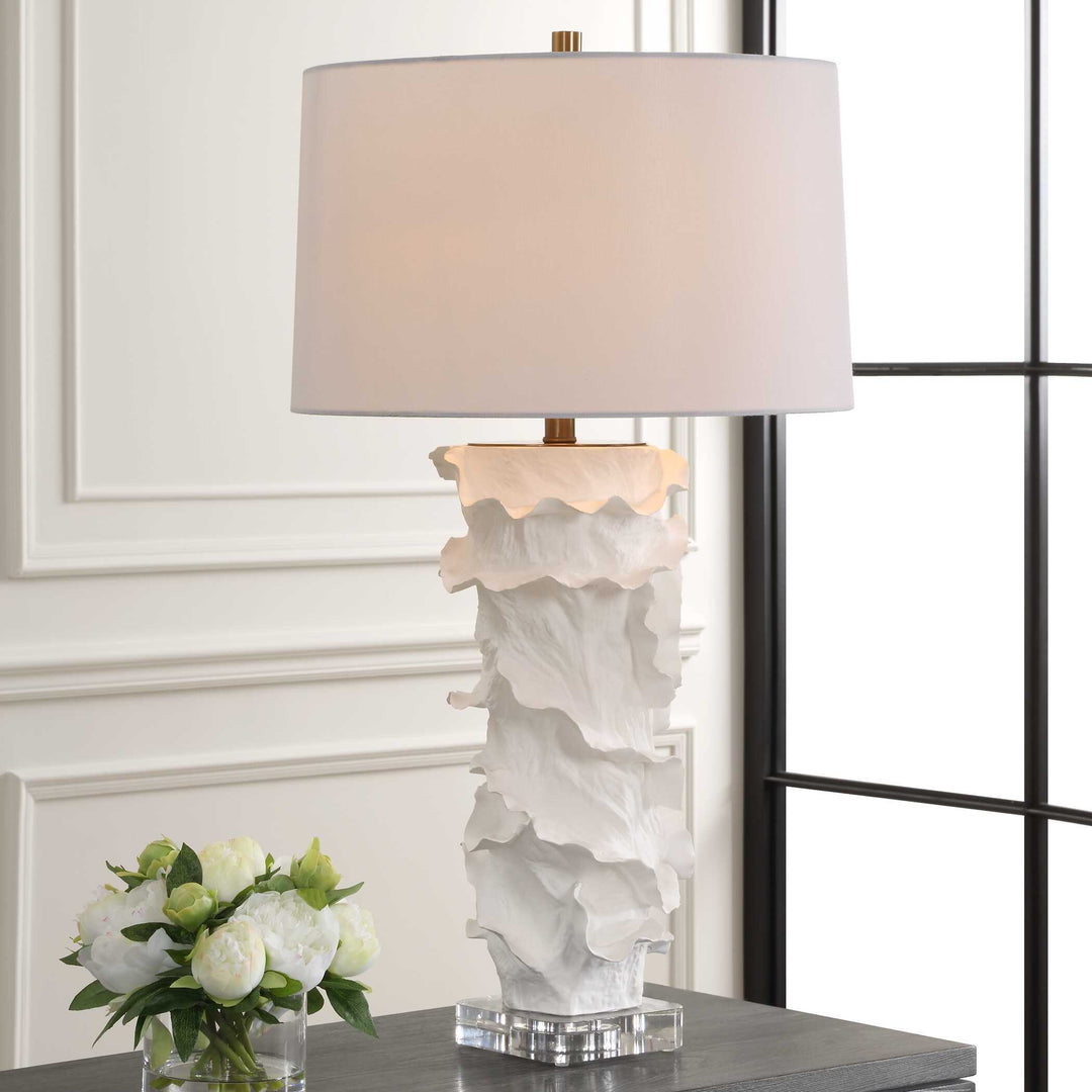 American Home Furniture Uttermost Wisp White Table Lamp