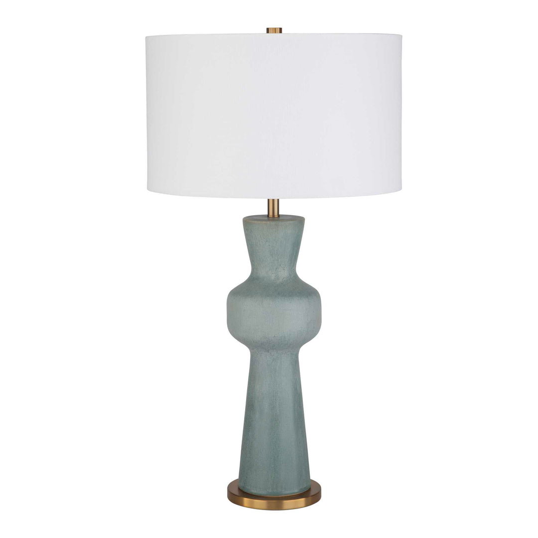 American Home Furniture Uttermost Pollard Slate Green Table Lamp