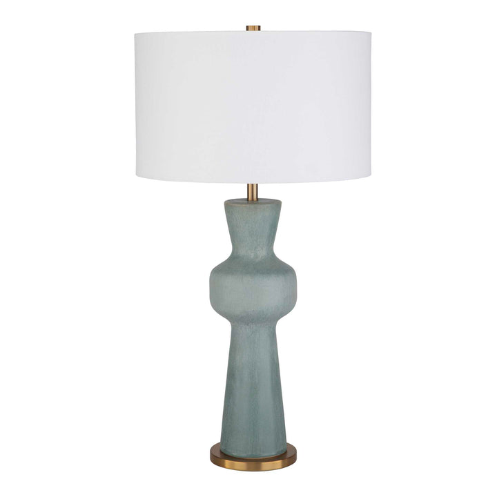 American Home Furniture Uttermost Pollard Slate Green Table Lamp