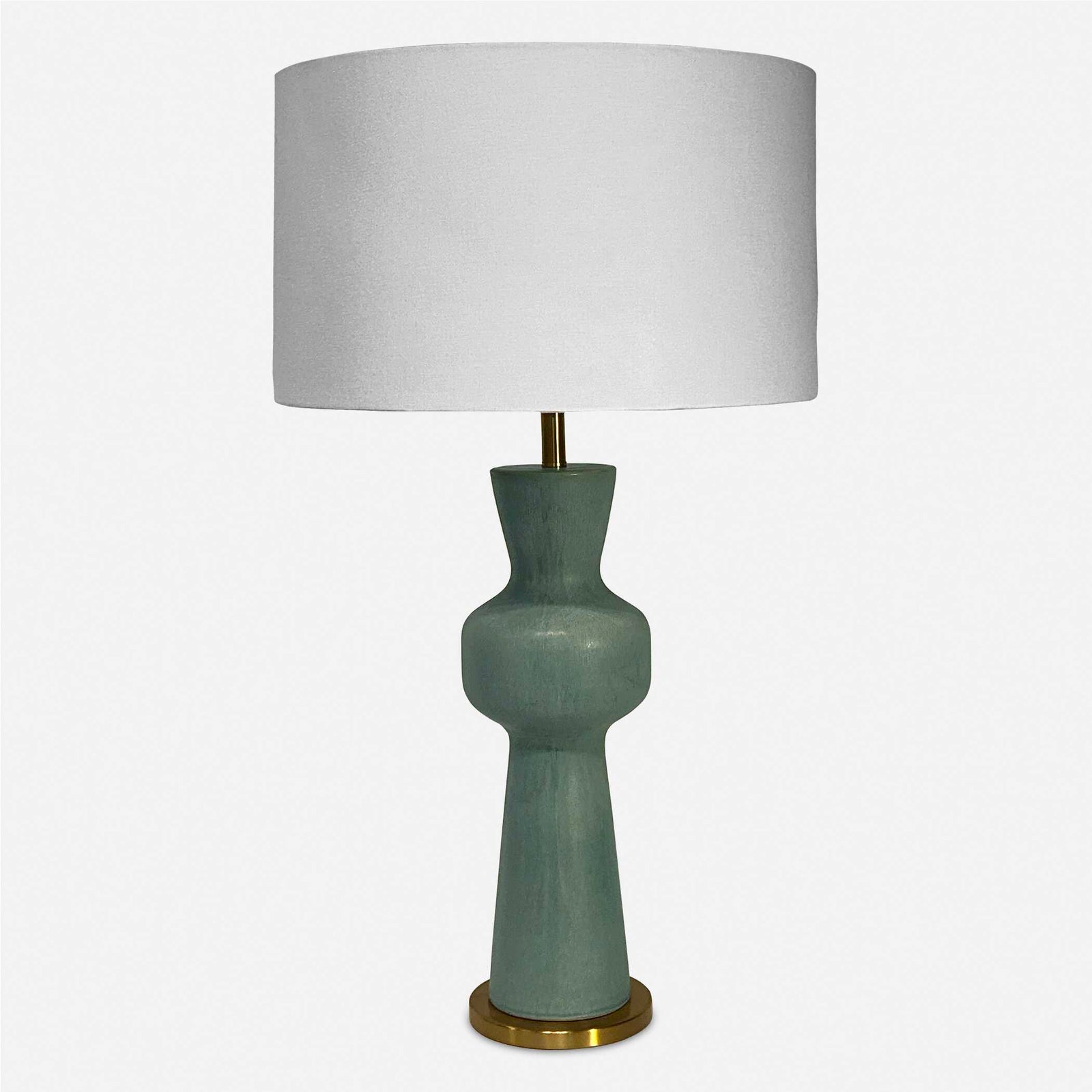 American Home Furniture Uttermost Pollard Slate Green Table Lamp