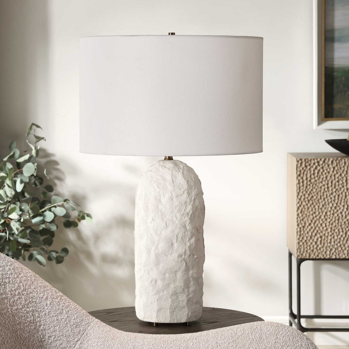American Home Furniture Uttermost Vieste White Table Lamp