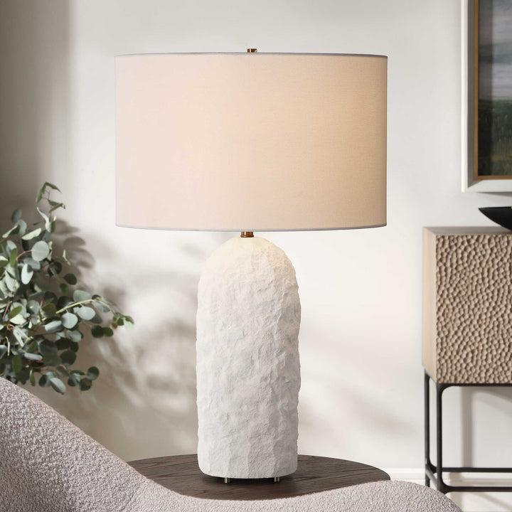 American Home Furniture Uttermost Vieste White Table Lamp