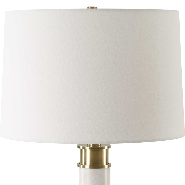 American Home Furniture Uttermost Plinth White Marble Table Lamp