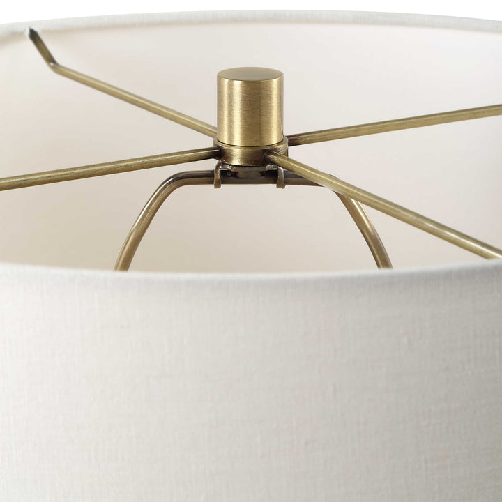 American Home Furniture Uttermost Plinth White Marble Table Lamp