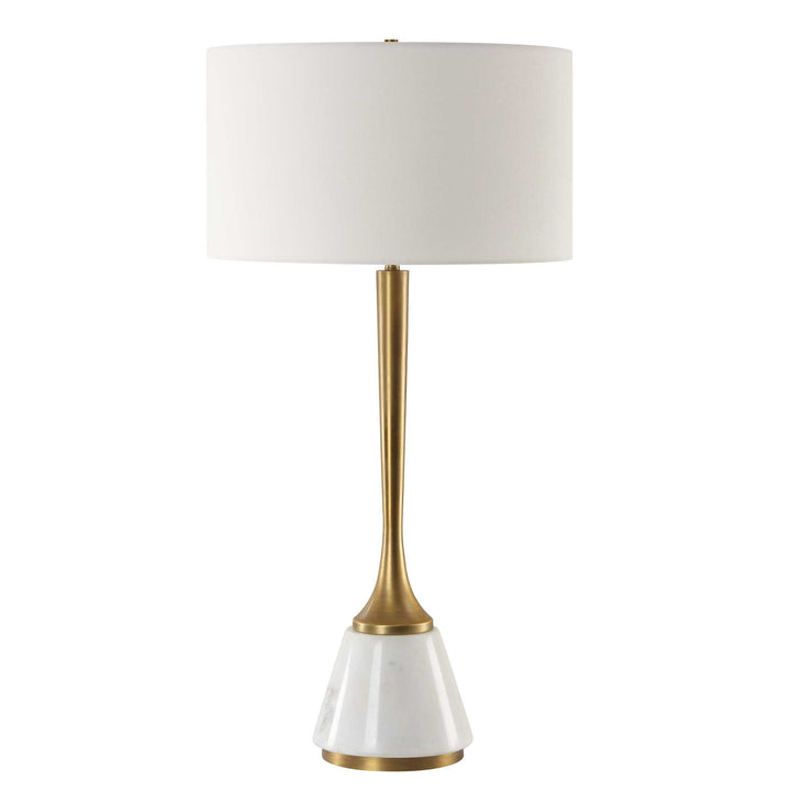 American Home Furniture Uttermost Avola White Marble Table Lamp