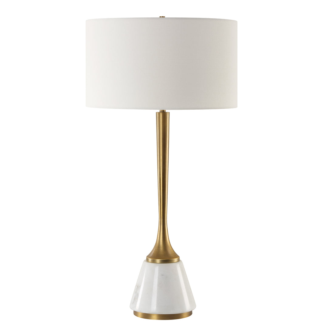 American Home Furniture | Uttermost - Avola White Marble Table Lamp