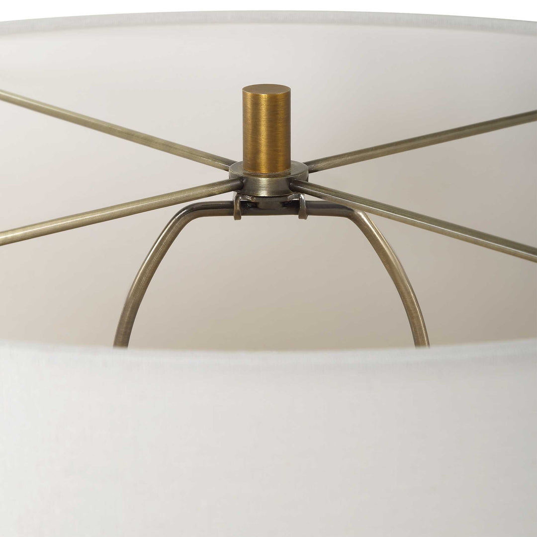 American Home Furniture Uttermost Avola White Marble Table Lamp