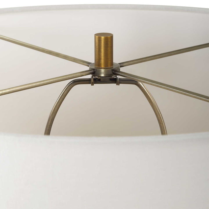 American Home Furniture Uttermost Avola White Marble Table Lamp