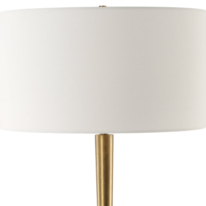 American Home Furniture | Uttermost - Avola White Marble Table Lamp