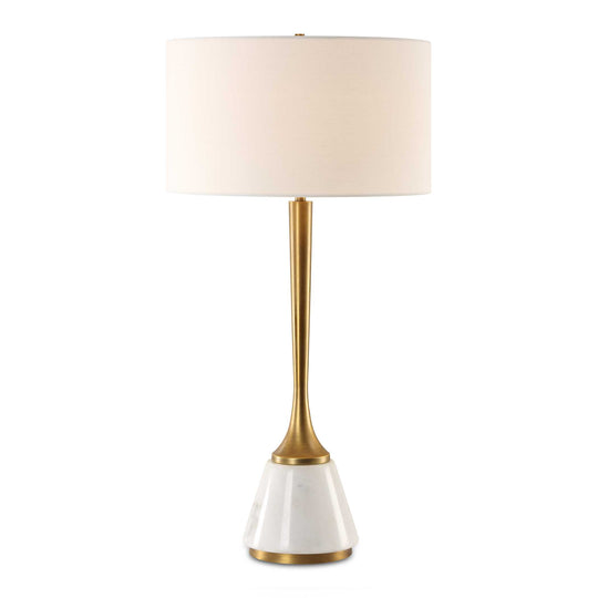 American Home Furniture Uttermost Avola White Marble Table Lamp
