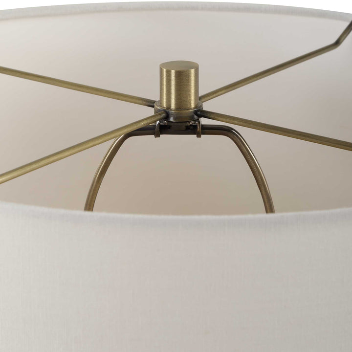 American Home Furniture Uttermost Cortado Travertine Table Lamp