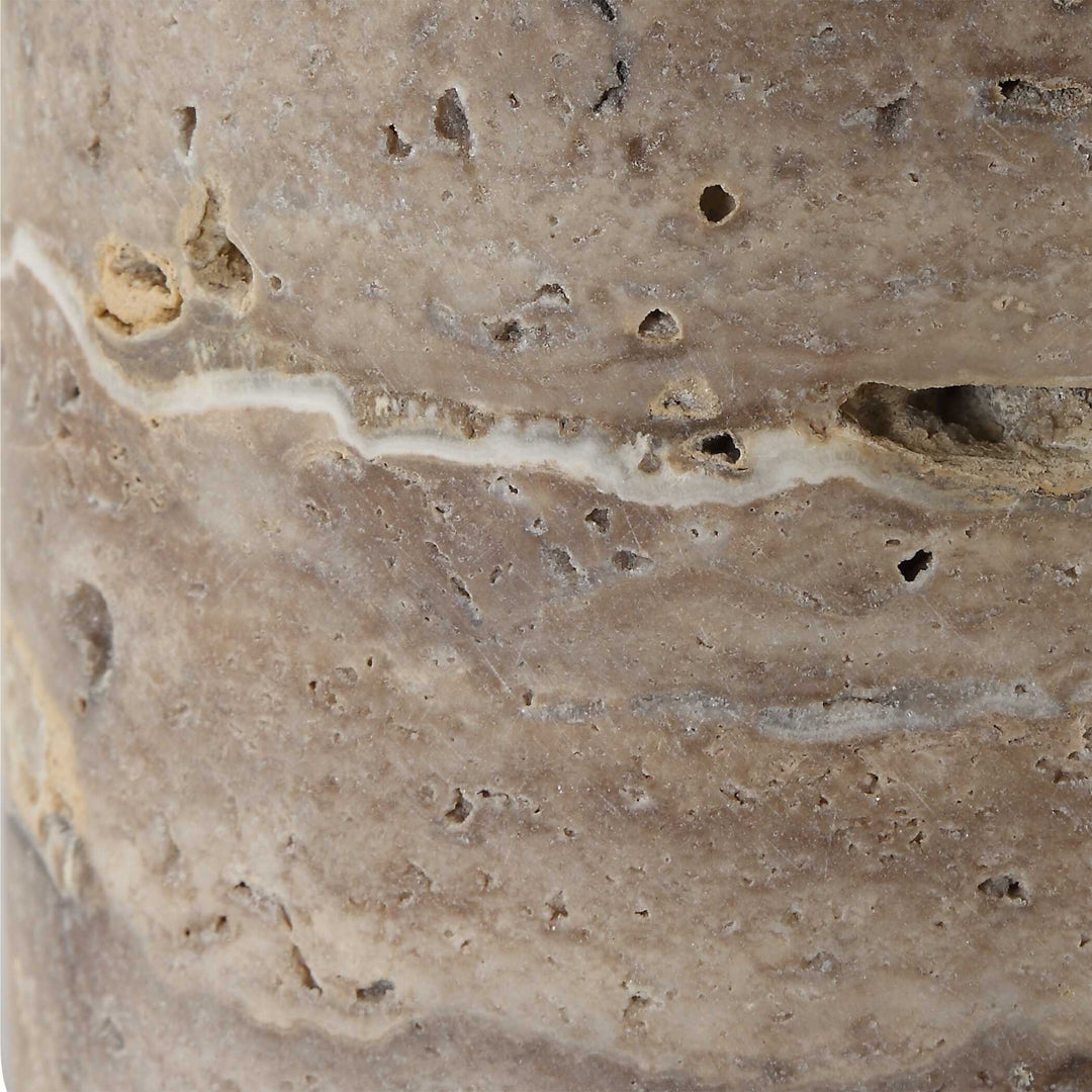 American Home Furniture Uttermost Cortado Travertine Table Lamp