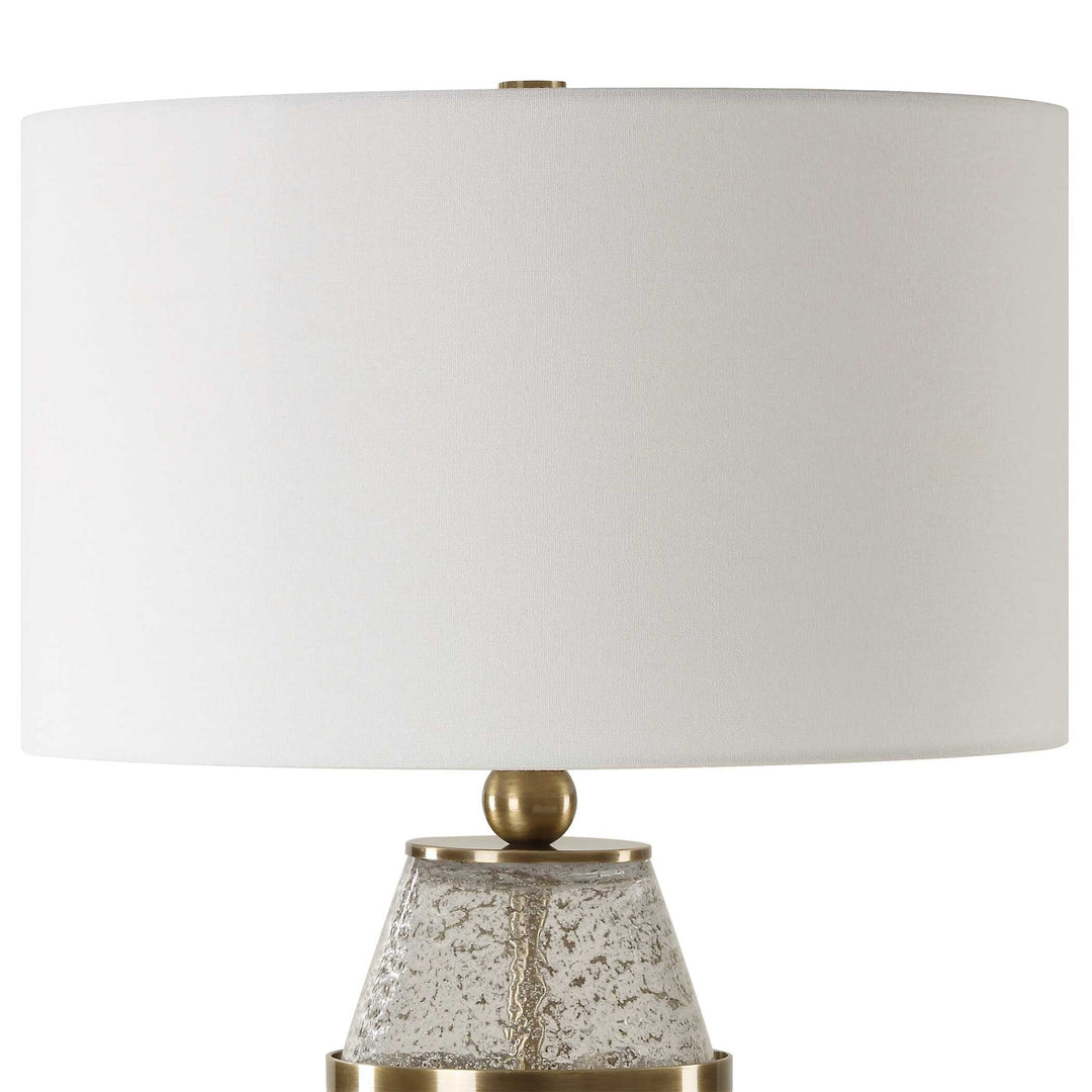 American Home Furniture Uttermost Out Of Time Seeded Glass Table Lamp