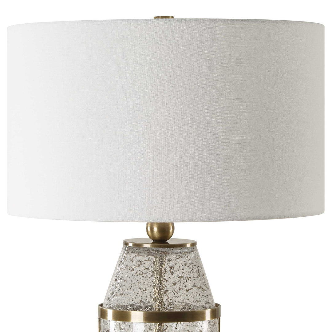 American Home Furniture Uttermost Out Of Time Seeded Glass Table Lamp