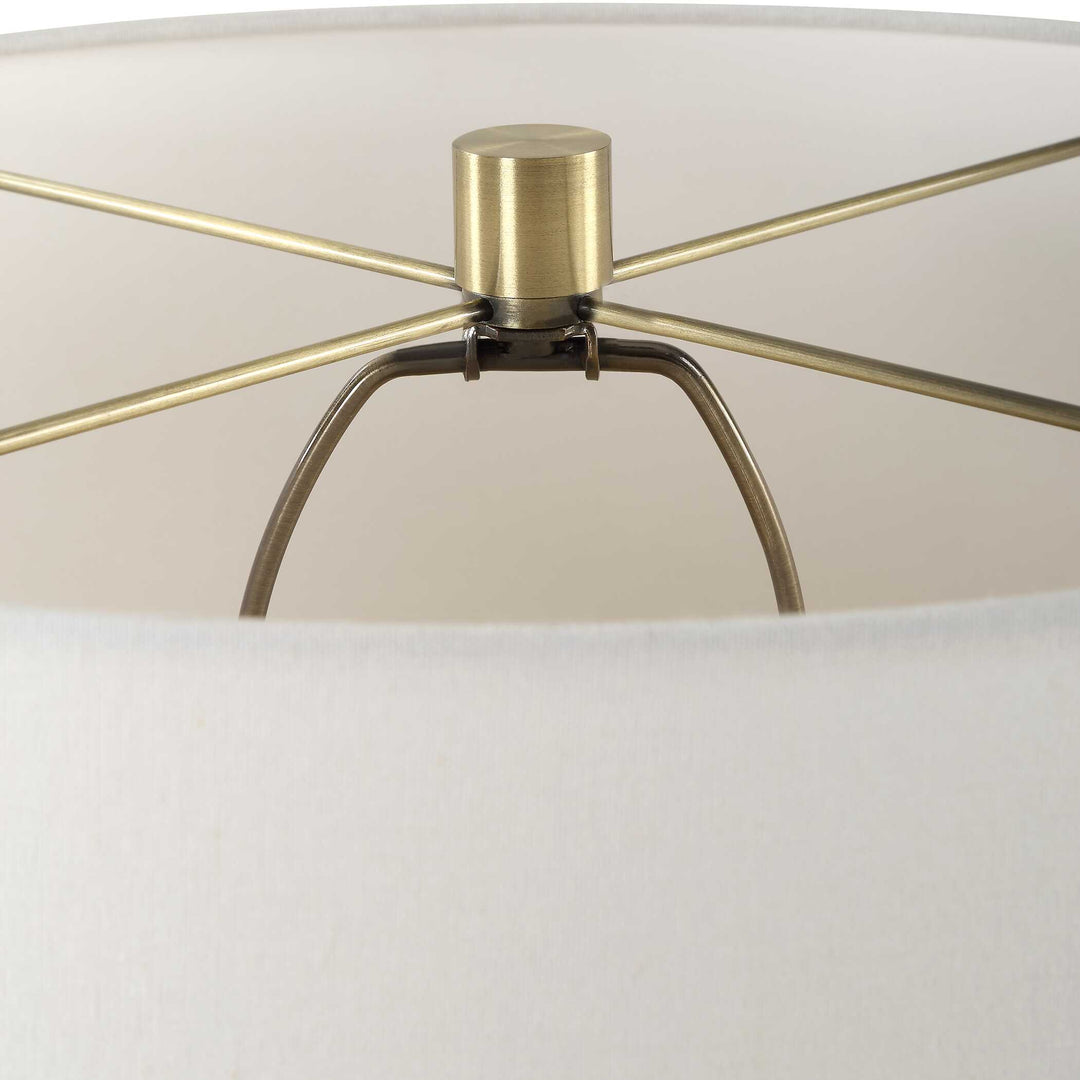 American Home Furniture Uttermost Out Of Time Seeded Glass Table Lamp