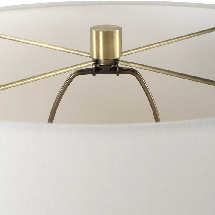 American Home Furniture Uttermost Out Of Time Seeded Glass Table Lamp