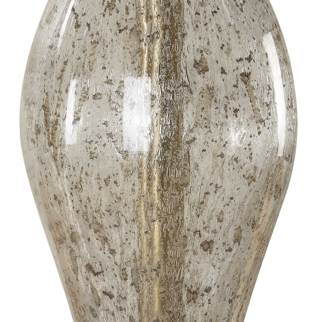 American Home Furniture Uttermost Out Of Time Seeded Glass Table Lamp
