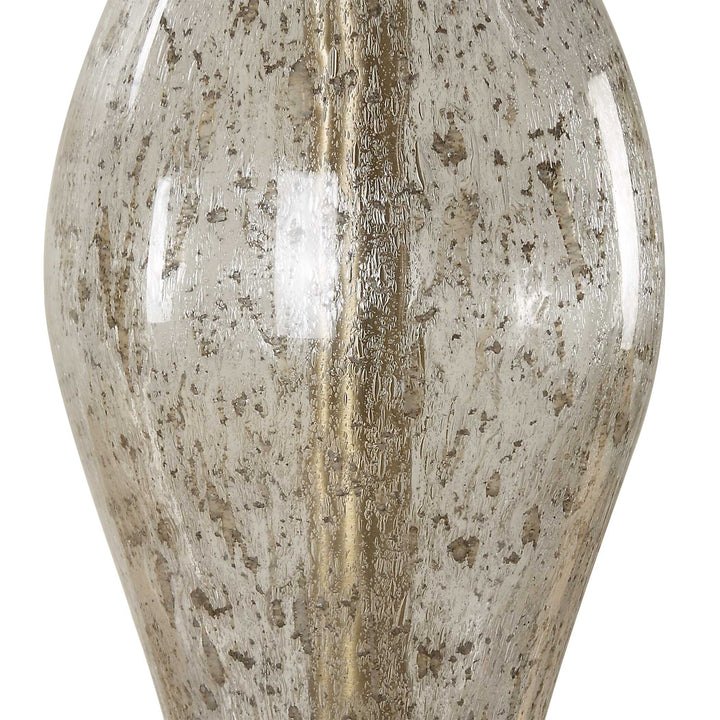 American Home Furniture Uttermost Out Of Time Seeded Glass Table Lamp