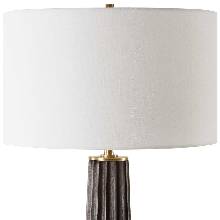 American Home Furniture Uttermost Forage Dark Scalloped Table Lamp