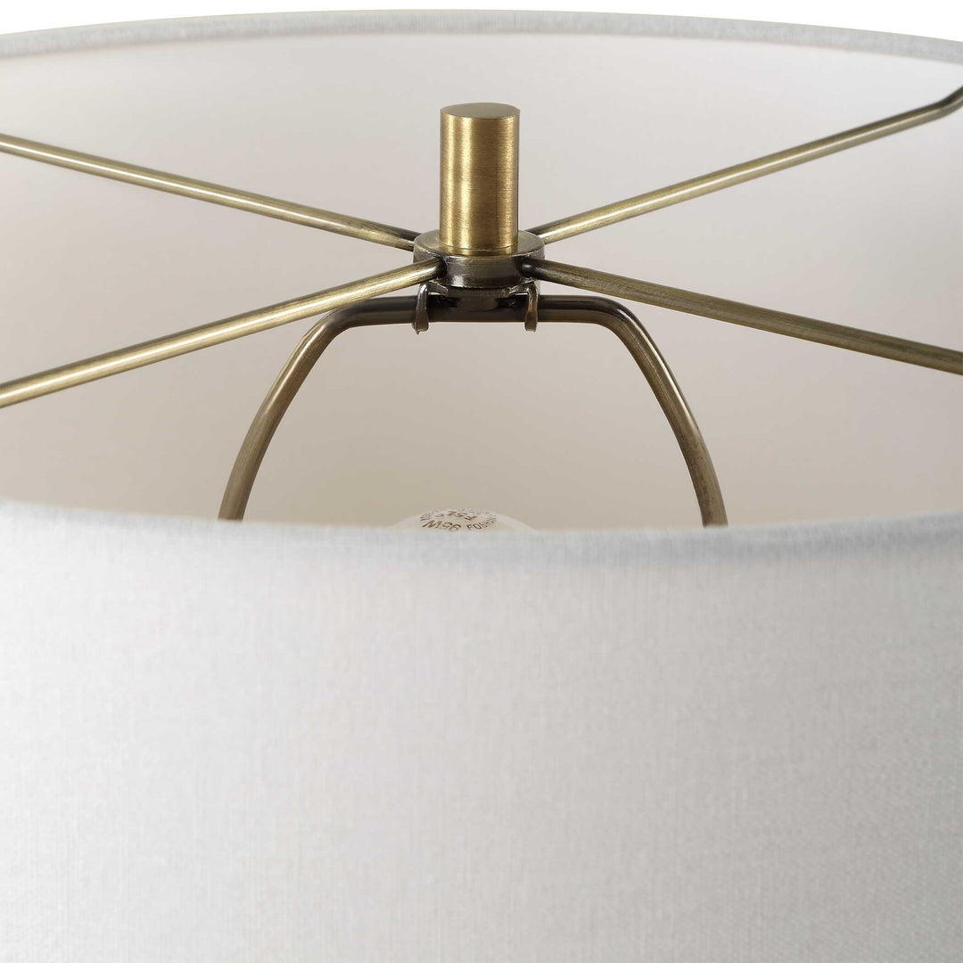 American Home Furniture Uttermost Forage Dark Scalloped Table Lamp