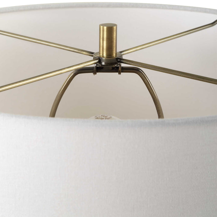 American Home Furniture Uttermost Forage Dark Scalloped Table Lamp