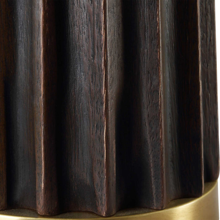 American Home Furniture Uttermost Forage Dark Scalloped Table Lamp