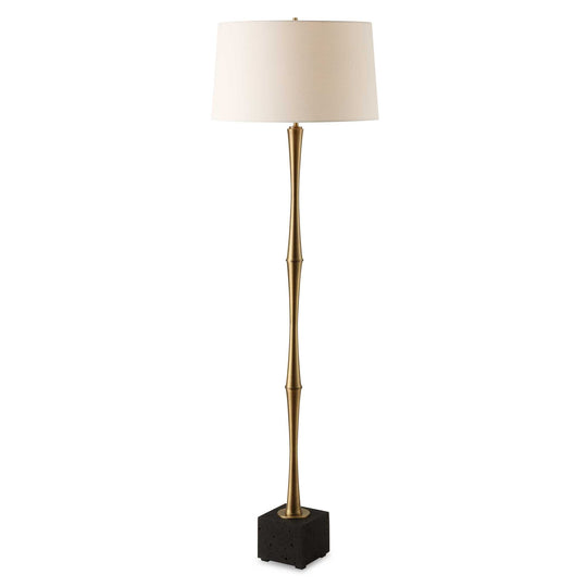 American Home Furniture Uttermost Shino Antique Brass Floor Lamp