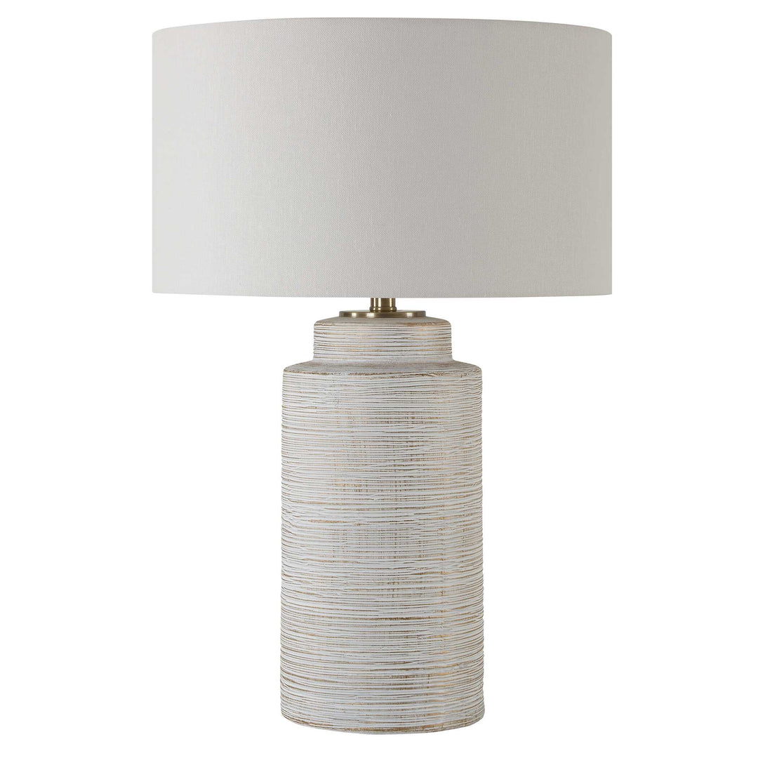 American Home Furniture Uttermost Crimp Ribbed Table Lamp