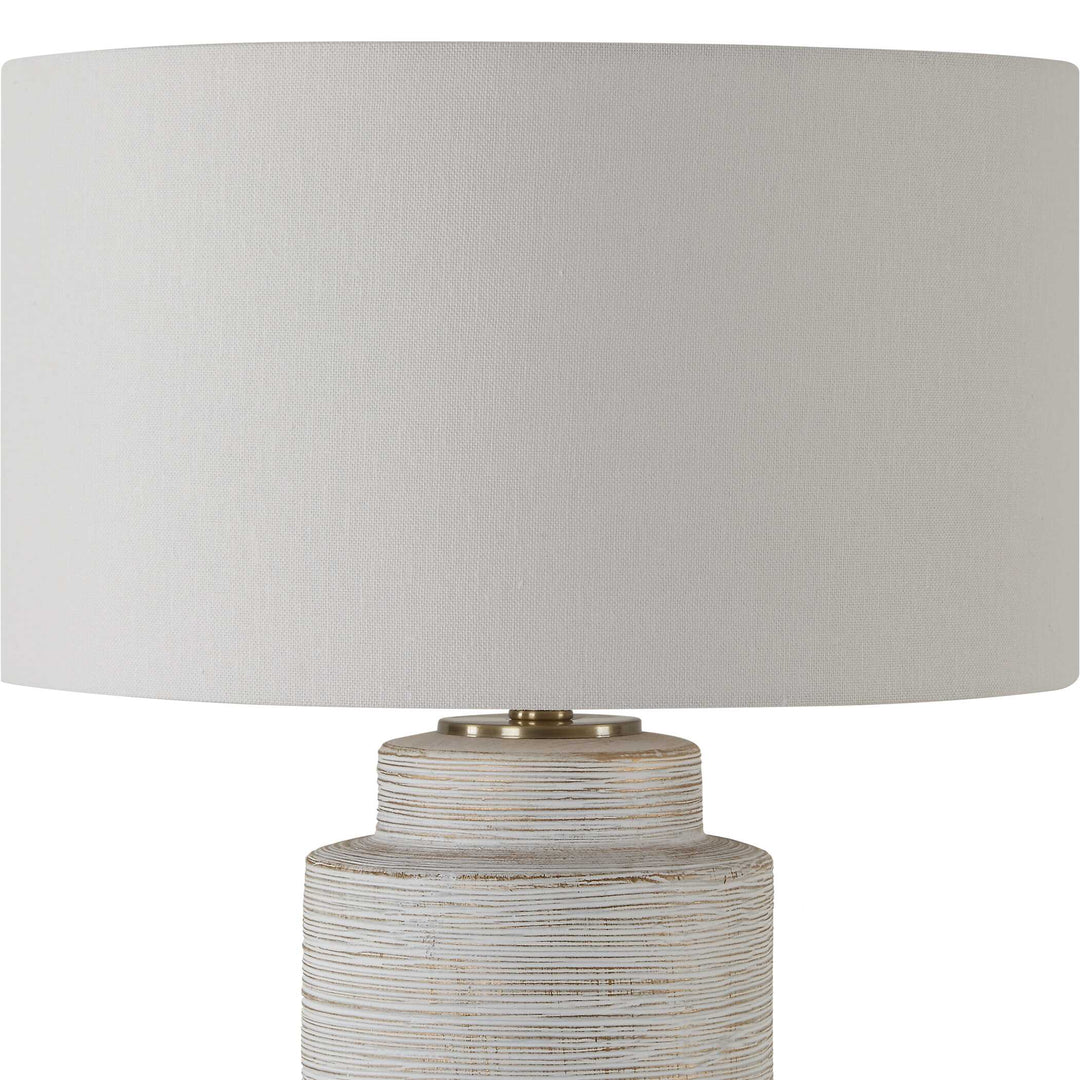 American Home Furniture Uttermost Crimp Ribbed Table Lamp