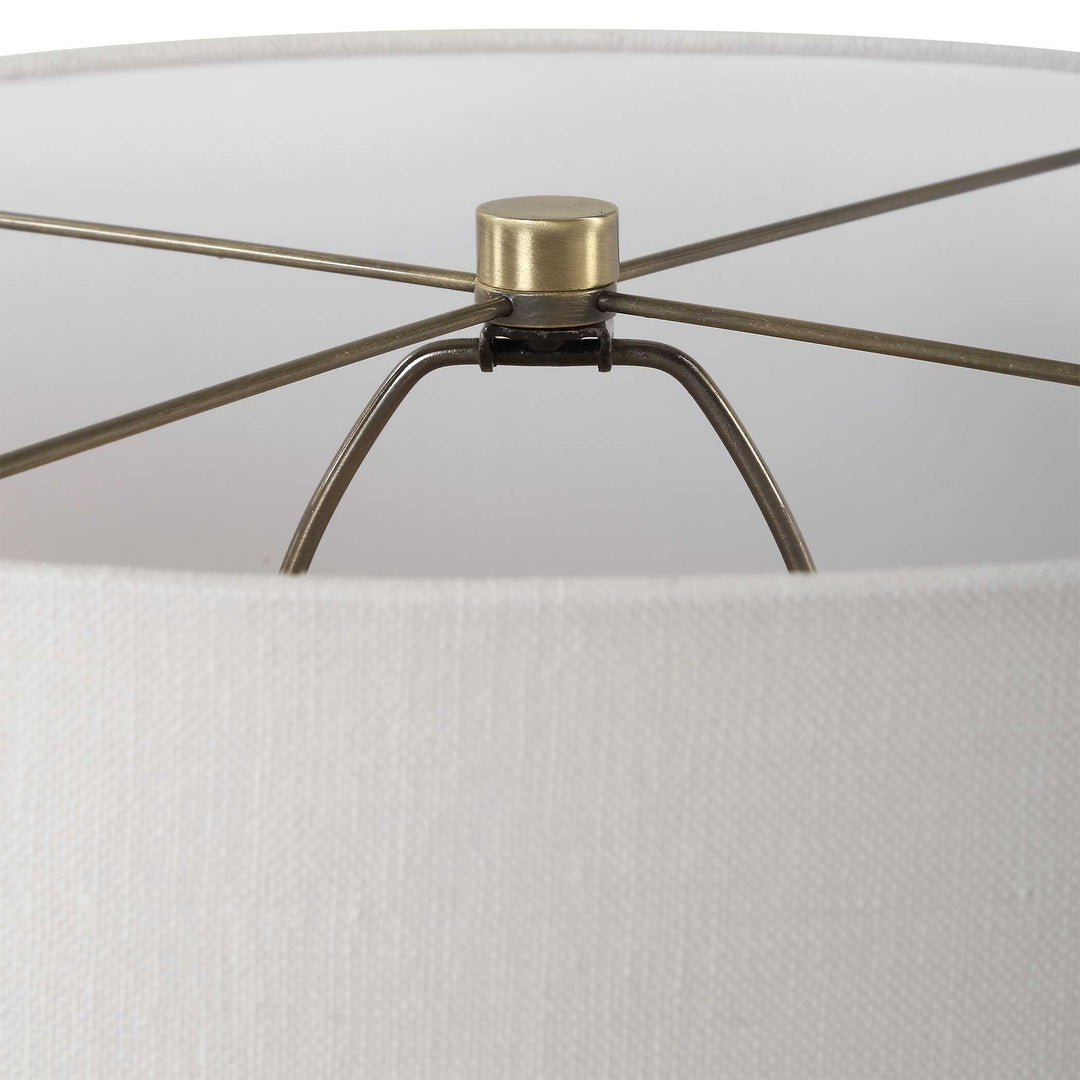 American Home Furniture Uttermost Crimp Ribbed Table Lamp