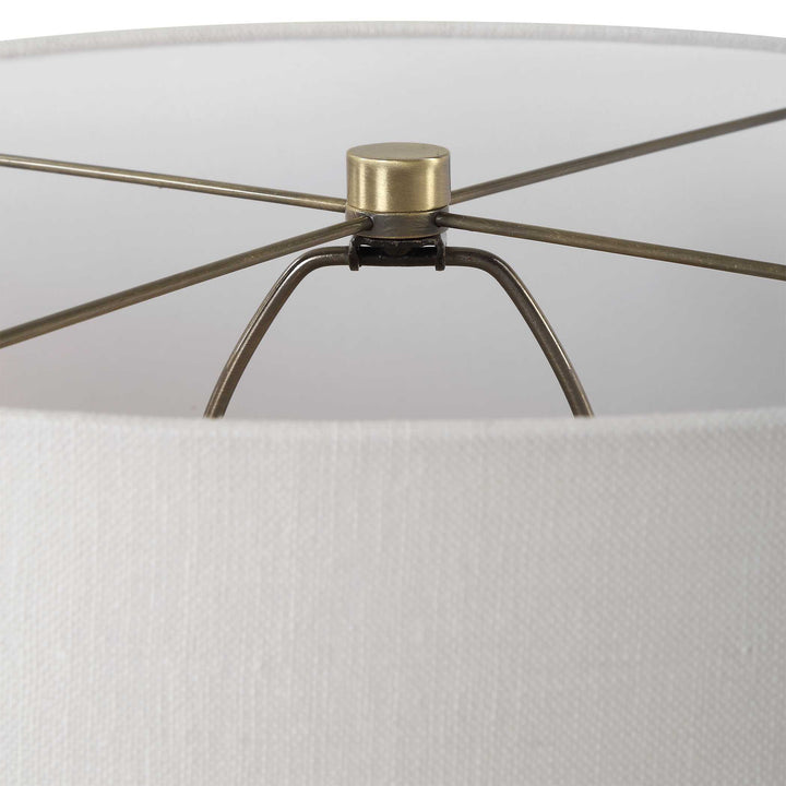 American Home Furniture Uttermost Crimp Ribbed Table Lamp