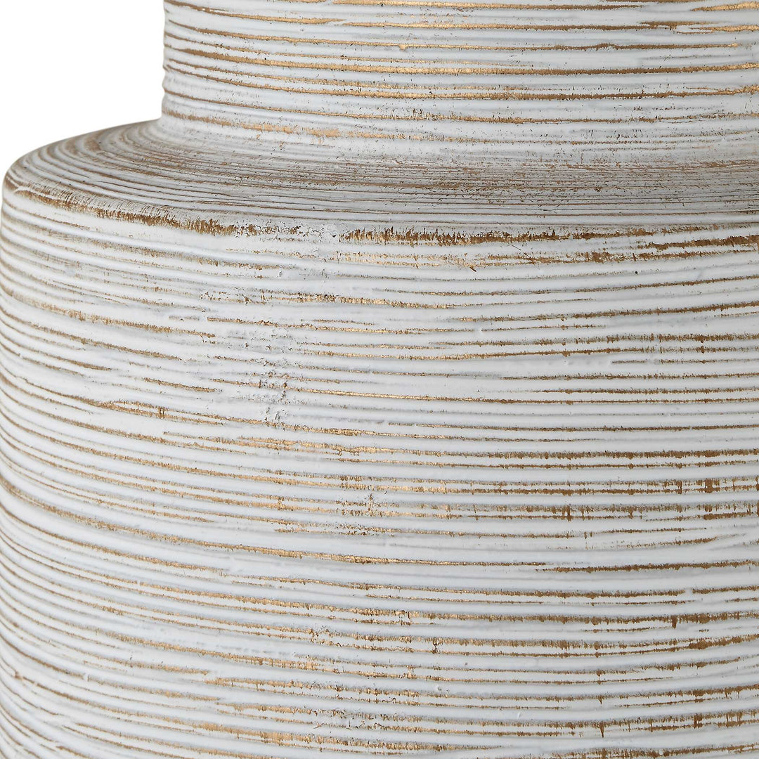 American Home Furniture Uttermost Crimp Ribbed Table Lamp