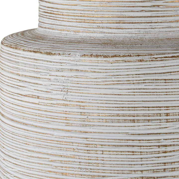 American Home Furniture Uttermost Crimp Ribbed Table Lamp