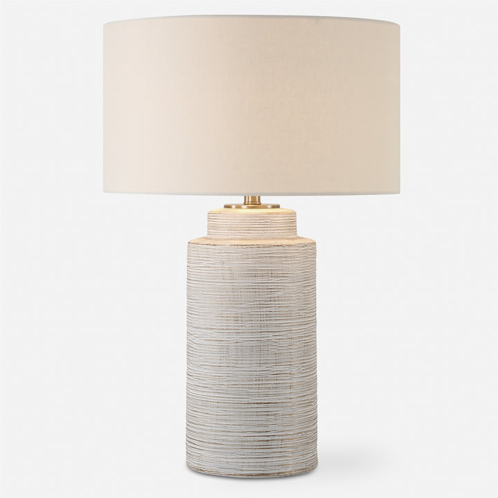 American Home Furniture | Uttermost - Crimp Ribbed Table Lamp