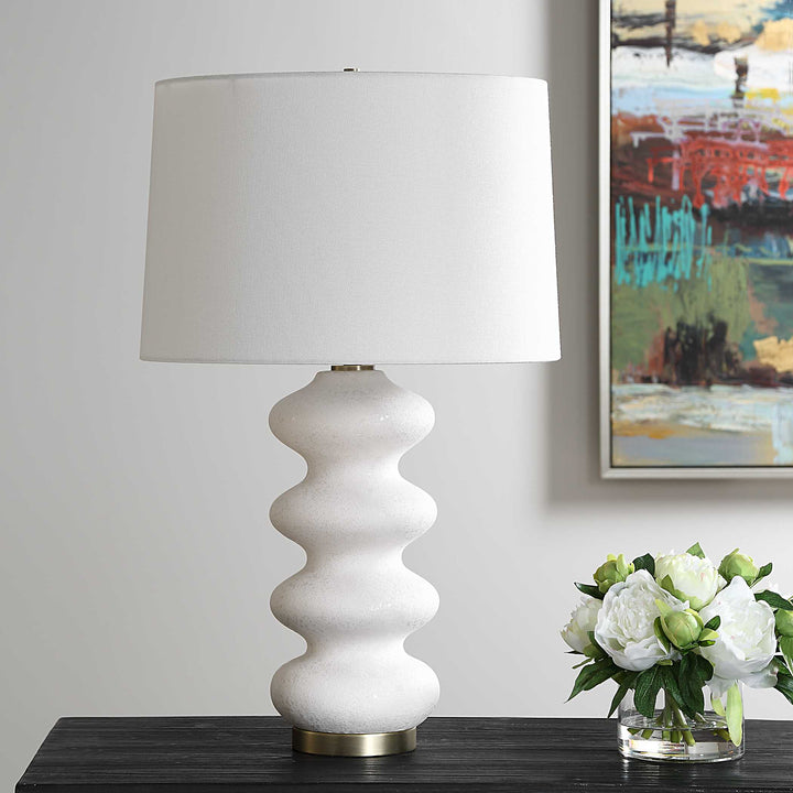 American Home Furniture Uttermost Liora White Table Lamp