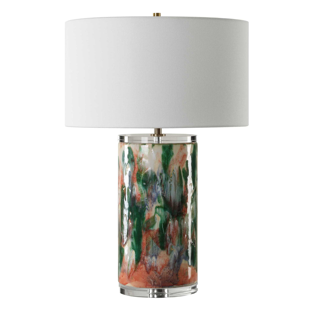 American Home Furniture Uttermost Verdant Multi-Colored Table Lamp