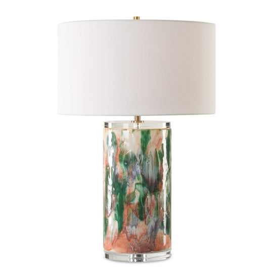 American Home Furniture Uttermost Verdant Multi-Colored Table Lamp