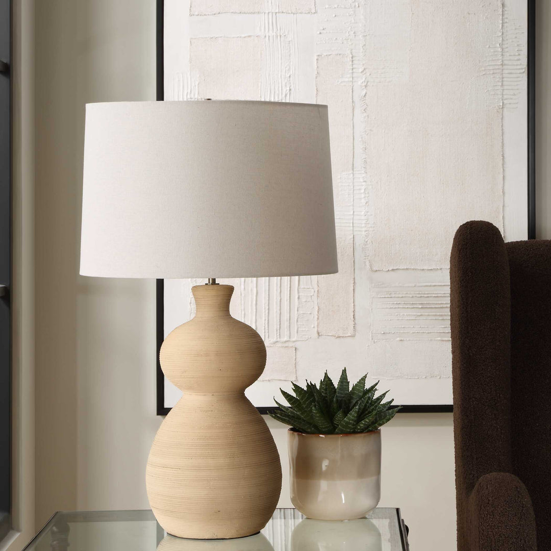 American Home Furniture Uttermost Pueblo Fired Clay Table Lamp